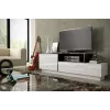 Cama szafka TV SIGMA 3 180 biały/biały połysk + czarny