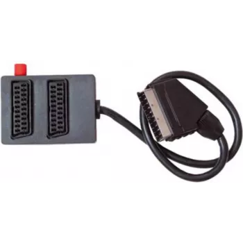 Adapter rozdzielacz SCART 2-drożny ShiverPeaks 94055 — pasywny rozdzielacz sygnału wideo/audio
