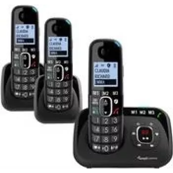 amplicomms BigTel 1583 DECT Grosstastentelefon schwarz (ATL1423365)