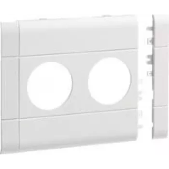 Hager cover plate GB120209016 2-gang BRA 120mm hf v-biały (GB120209016)