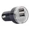 Ładowarka samochodowa Gembird EG-U2C2A-CAR-02, wejście 12–24 V, wyjście 5 V/2,1 A, 2× USB 2.0, czarna
