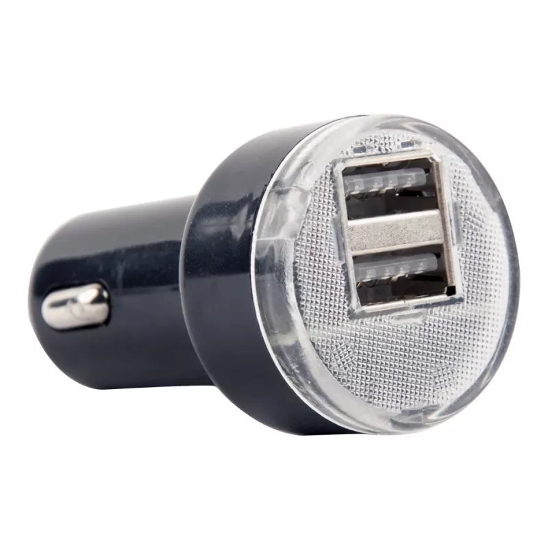 Ładowarka samochodowa Gembird EG-U2C2A-CAR-02, wejście 12–24 V, wyjście 5 V/2,1 A, 2× USB 2.0, czarna