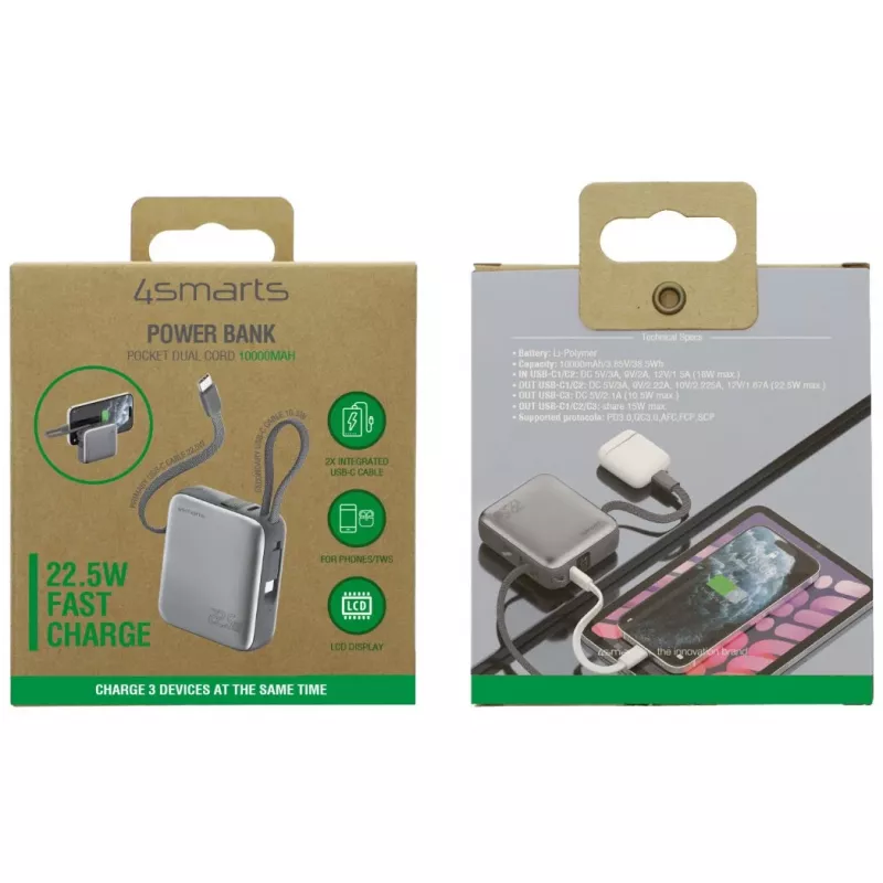 Przenośny Power Bank 4smarts 541625 10000 mAh