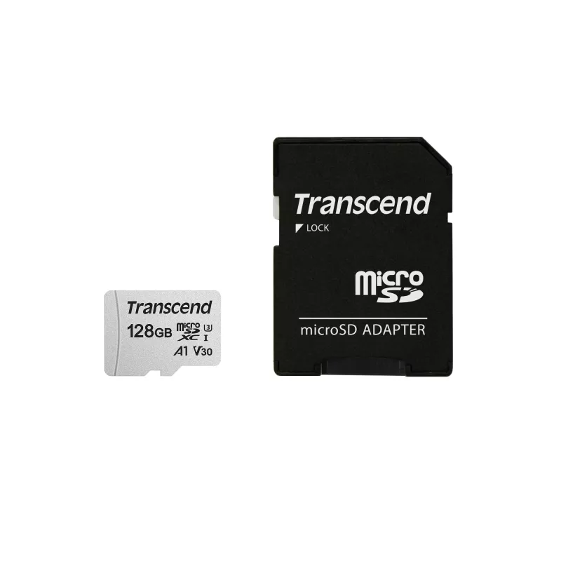 Transcend 128 GB MicroSDXC SD300S z adapterem