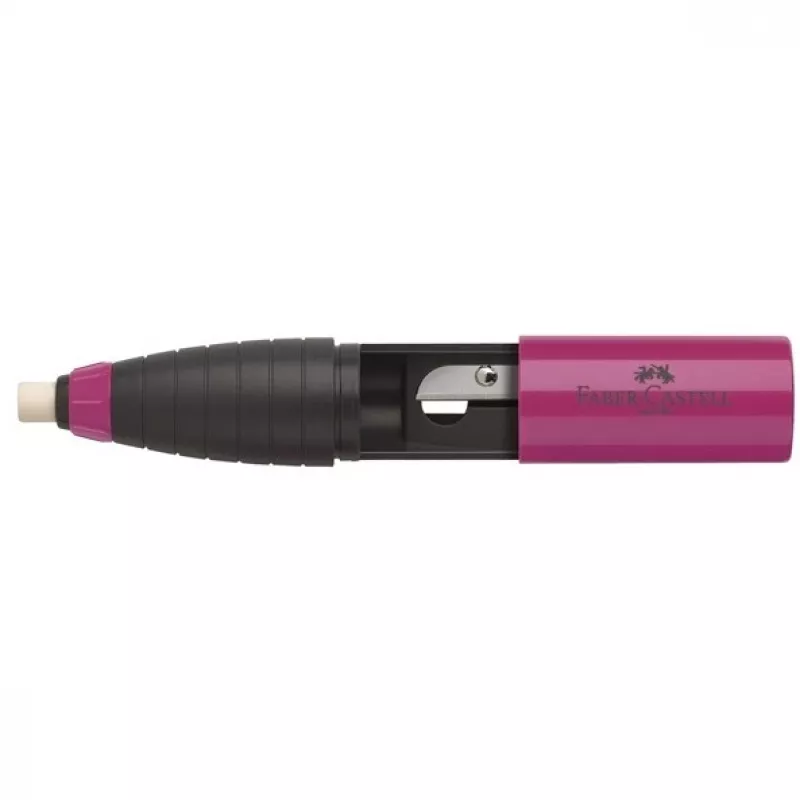 FABER-CASTELL eraser and sharpener combo berry-Niebieski