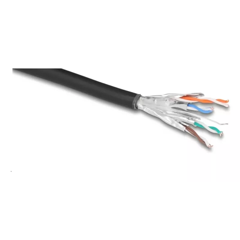 Kabel sieciowy DeLOCK 80597 Czarny Cat6a U/FTP 50m