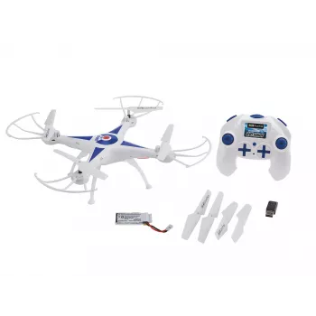 Revell GO STUNT 4 wirniki Quadcopter 380 mAh Niebieski, Biały
