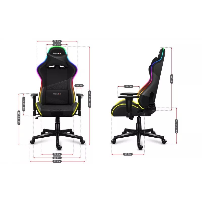 Huzaro Force 6.2 Mesh RGB fotel gamingowy