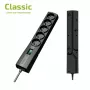 Listwa zasilająca z ochroną przeciwprzepięciową EVER CLASSIC 5x gniazda typu E, 250 V, kabel 1,5 m, 175 J, z przełącznikiem