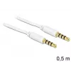 Kabel audio 3,5 mm DeLOCK 83439 0,5 m biały