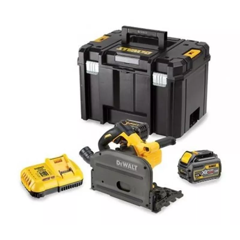 DEWALT DCS520T2 przenośna pilarka tarczowa 54 V 2x XR FLEXVOLT 6 Ah TSTAK czarno-żółta