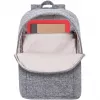 RIVACASE Anvik 15.6 plecak na laptopa, 15L, szary, wodoodporny materiał, kieszenie na tablet 10.5, smartfon, dokumenty, akcesoria, butelkę