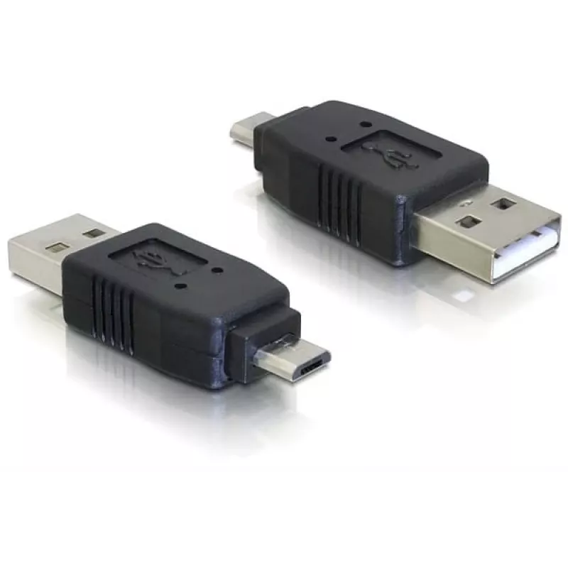 Adapter USB micro-B męski na USB 2.0 A męski DeLOCK 65036 Czarny