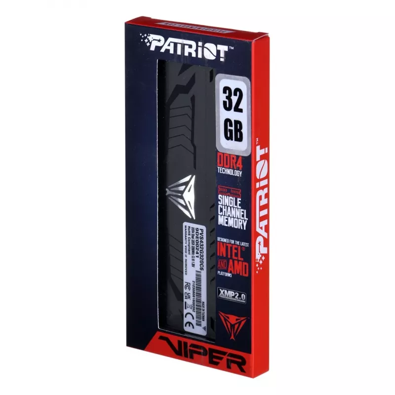 Moduł RAM do komputera stacjonarnego PATRIOT Viper Steel DDR4 32 GB 3200 MHz 288-pin DIMM 1,35 V CL18