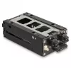 Delock - Mobiles Speicher-Rack - schmaler Schacht - 5,25 bis 2 x 2,5 (13,3 cm bis 2 x 6,4 cm) - Schwarz (47019)