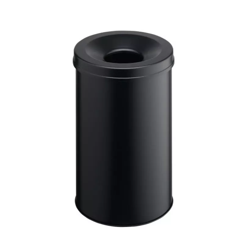 Waste Container Round Steel Czarny Durable 330601