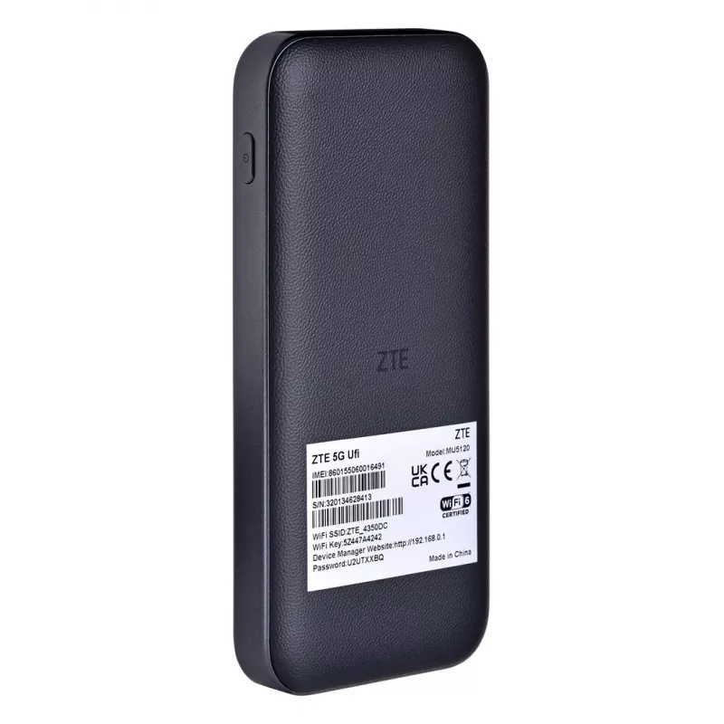Modem komórkowy ZTE MU5120 5G — ekran dotykowy, bateria 9800 mAh, Qualcomm SDX62, dwuzakresowe Wi‑Fi, do 64 urządzeń