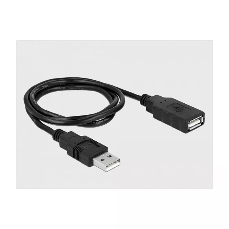Kabel szeregowy DeLOCK 66280 USB typu A D-sub 9 pin 0,8 m czarny