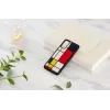 Etui ochronne iKins do Samsunga Galaxy S20, czarny wzór Mondrian