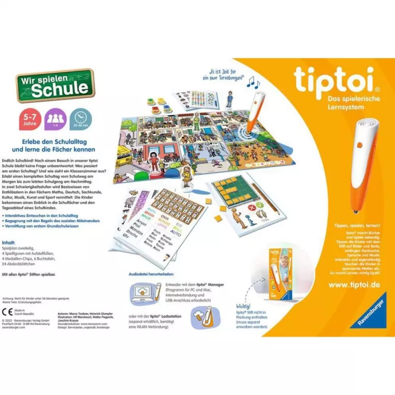 tiptoi Wir spielen Schule, gra planszowa