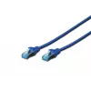 Kabel sieciowy Digitus CAT 5e SF/UTP Patch Cord RJ45 3m Niebieski