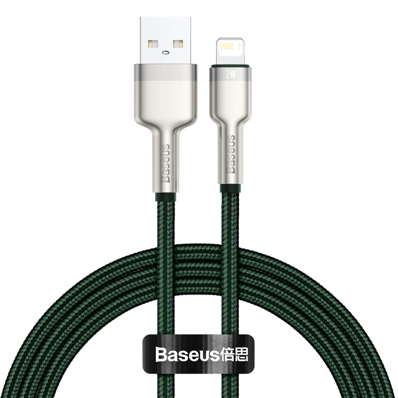 Kabel USB-A do Lightning Baseus 1 m, zielony