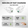 Ładowarka sieciowa USB C/A YENKEE YAC G38 20W 3A Power Delivery (USB‑C i USB‑A)