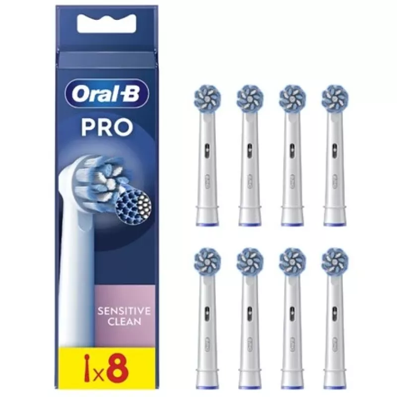 Głowice zapasowe do szczoteczki do zębów Oral-B EB60-8 — Wrażliwe ultracienkie, opakowanie 8 szt.