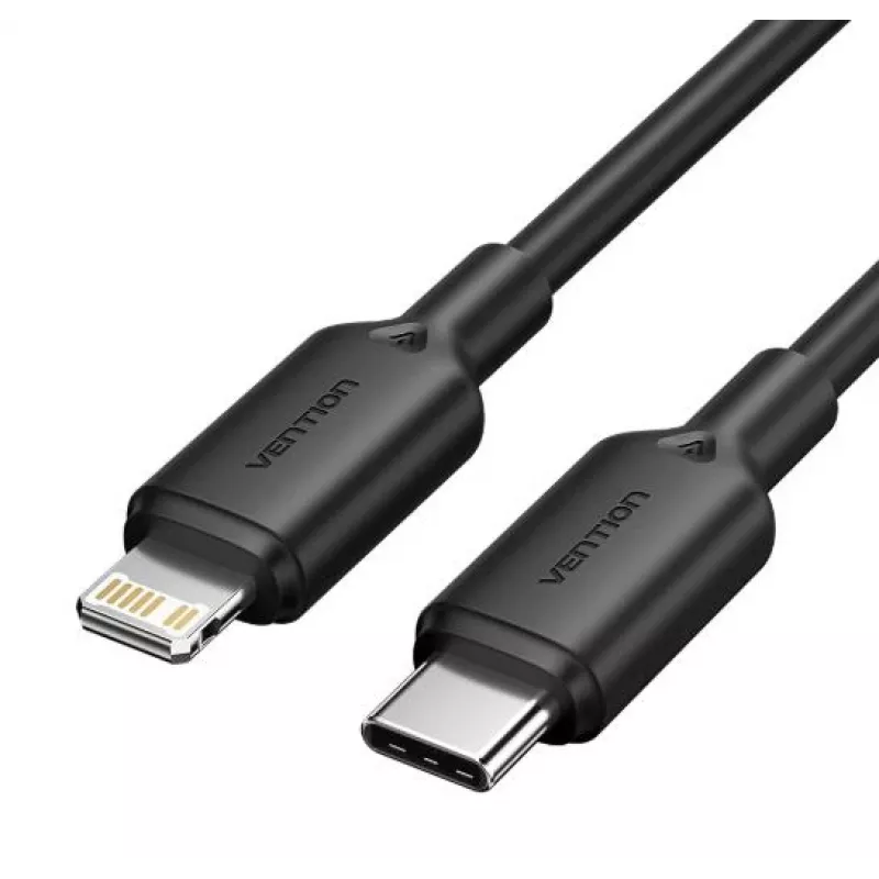 Kabel USB-C na LIGHTNING/2M Czarny Lakbh Vention