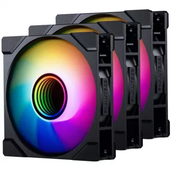 Wentylator obudowy PHANTEKS M25 Gen2 PWM D-RGB 120 mm, czarny, 3-pin