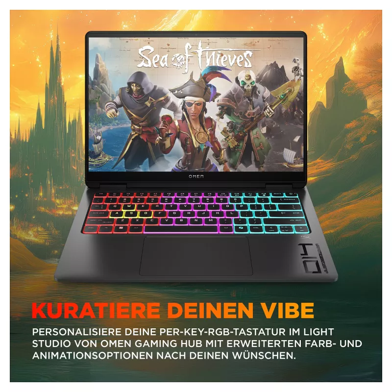 HP OMEN Transcend Gaming Laptop 14-fb1075ng 14 3K OLED U7-255H 32GB/1TB SSD RTX5060 Win11 - BV8C5EA - ABD (BV8C5EA#ABD)
