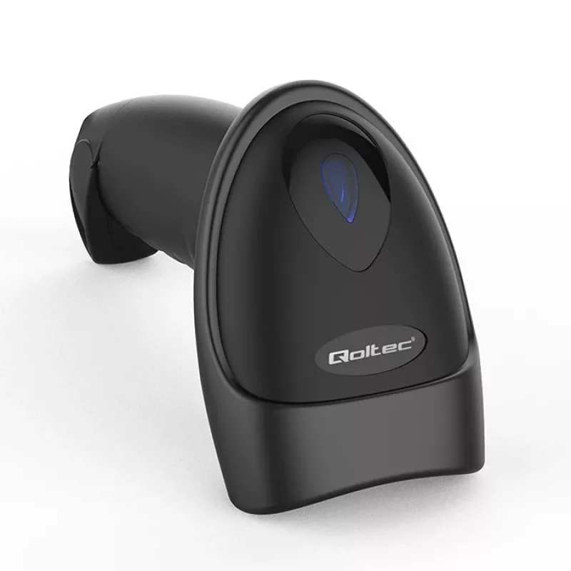 Czytnik kodów kreskowych QOLTEC 50880 1D/2D USB — ręczny skaner z interfejsem USB