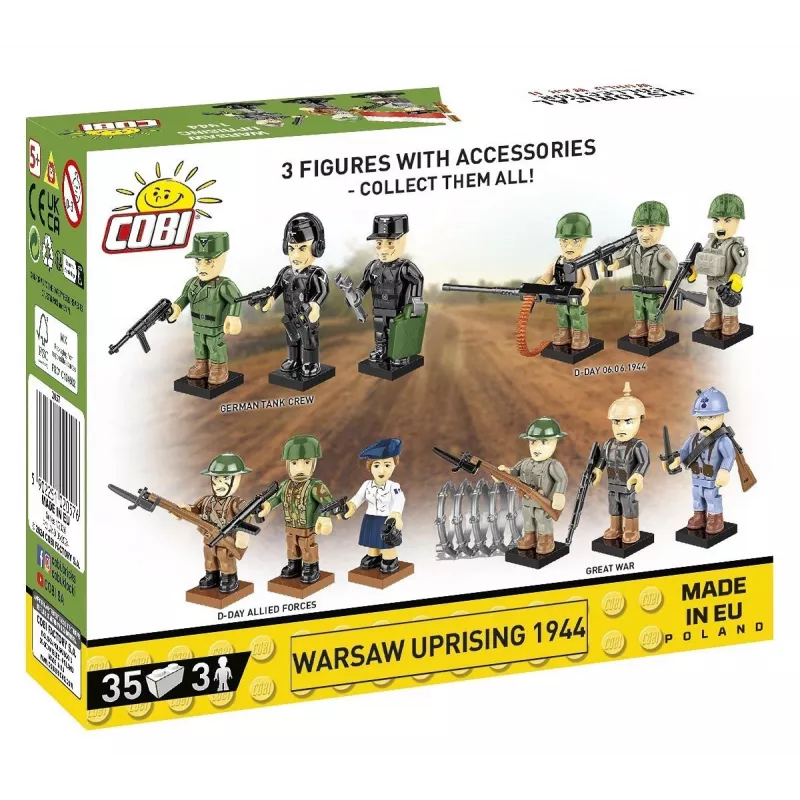 Kolekcja Historyczna II Wojna Światowa /2057/ POWSTANIE WARSZAWSKIE 1944 3 figurki/35 klocków