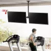 Uchwyt sufitowy MACLEAN MC-111 B na dwa telewizory, maks. obciążenie 2×40 kg, maks. VESA 600×400