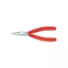 Knipex szczypce elektroniczne, długość całkowita 115 mm, płaskie, szerokie szczęki, kształt 1 osłona końcówki kulkowej