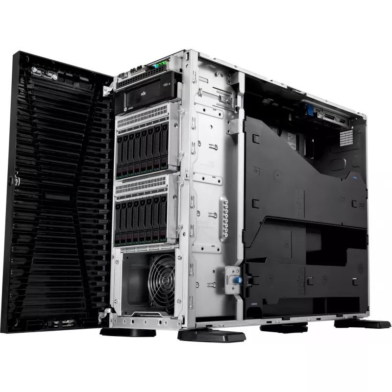 Serwer HPE ProLiant ML110 Gen11 4510 12-rdzeniowy 1p 64GB-R MR408i-o 8SFF 2x480GB SSD 2x1000W RPS EU
