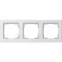 Płyta ścienna GIRA E2 biała — termoplast, konstrukcja bezśrubowa, 80,8×223,4×9,3 mm