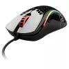 Glorious Gaming Model D Mysz Glossy (Czarna), dla osób praworęcznych, Optyczna, USB Type-A, 12000 DPI, 1 ms, Czarna
