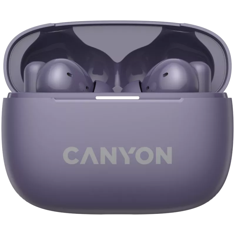 Słuchawki Canyon CNS-TWS10PL True Wireless Stereo (TWS) douszne do rozmów/muzyki/sportu/codziennego użytku USB Type-C Bluetooth Fioletowe (CNS-TWS10PL)