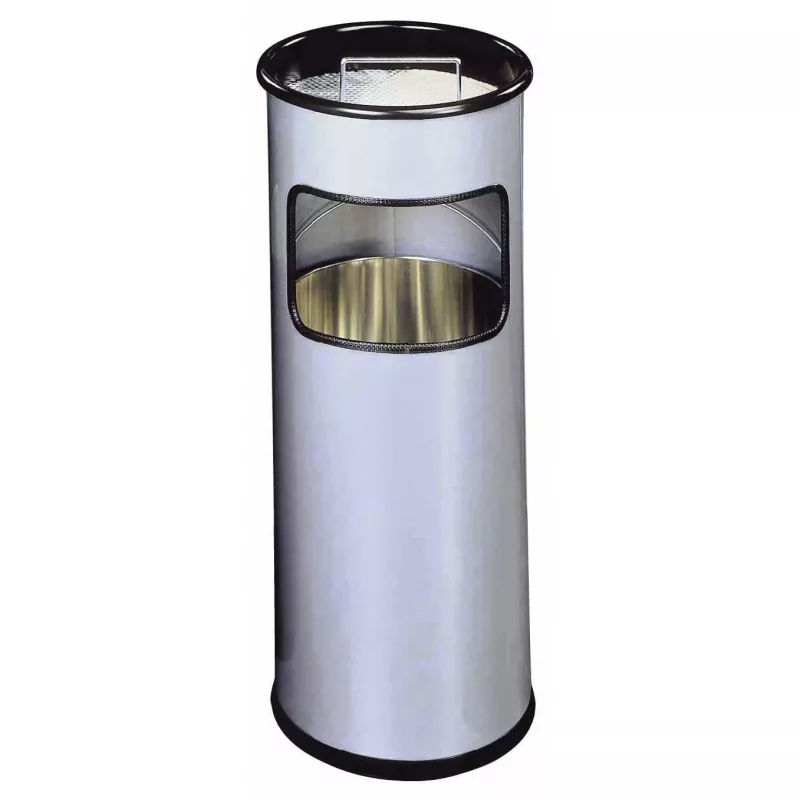 Kosz na śmieci Durable 333023 17 l okrągły metal srebrny