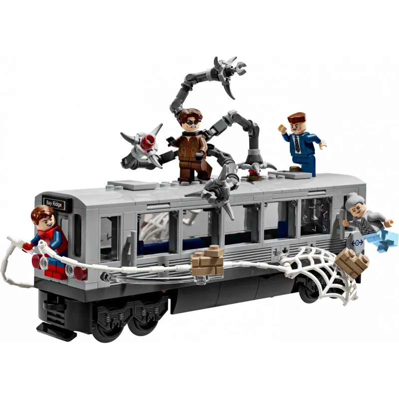 Klocki konstrukcyjne LEGO Marvel Super Heroes 76321 Spider-Man Doc Ock Subway Showdown, 393 elementy, 4 minifigurki, wiek 9+