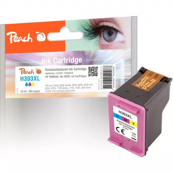PEACH Głowica drukująca kolorowa kompatybilna z HP 303XL (PI300-895) — Wysoka wydajność (XL), 485 stron, pojedyncze opakowanie