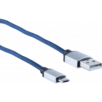Kabel USB ShiverPeaks BS14-50029 2 m USB A - Micro-USB B niebieski