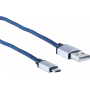 Kabel USB ShiverPeaks BS14-50029 2 m USB A - Micro-USB B niebieski