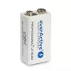 Akumulator wielokrotnego ładowania everActive 6F22/9V Li-ion 550 mAh z USB TYPE C