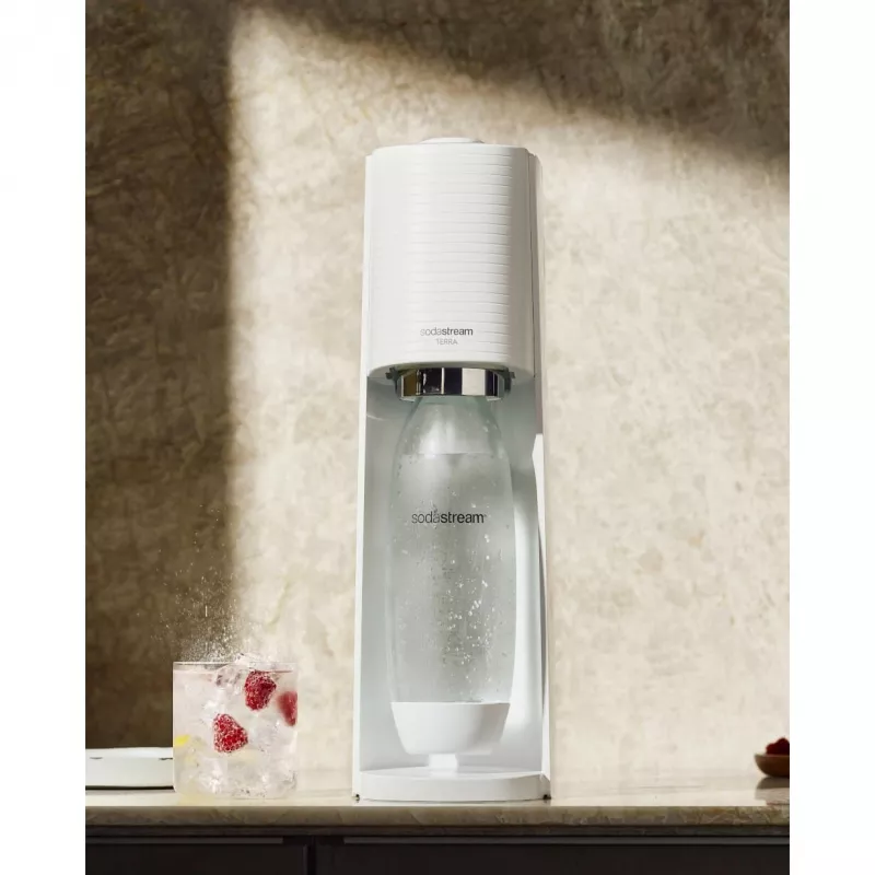 SodaStream Soda Maker Terra Megapack QC biały zawiera 3 butelki (2270213)