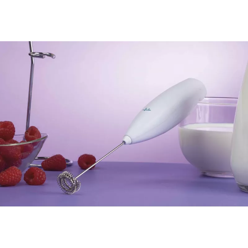 Automatyczny spieniacz do mleka JATA JEES1111 niebiesko-biały zasilany bateriami