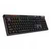 Mechaniczna klawiatura gamingowa MSI Strike Pro W Silent układ US podświetlenie RGB, przewodowa, dotykowe ciche przełączniki