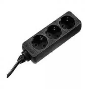 Hama 0003039 listwa przeciwprzepięciowa Czarny 3 gniazda AC 230 V 1.4 m