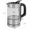 ProfiCook PC-WKS 1228 G czajnik elektryczny 0,5 l 1100 W stal nierdzewna, przezroczysty